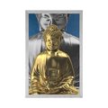 POSTER MEDITIERENDER BUDDHA - FENG SHUI - POSTER