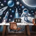 SAMOLEPÍCÍ TAPETA DĚTSKÝ VESMÍR S ASTRONAUTY - DĚTSKÉ TAPETY - TAPETY