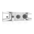 CANVAS PRINT BLACK AND WHITE SPHERES IN SPACE - BLACK AND WHITE PICTURES{% if product.category.pathNames[0] != product.category.name %} - PICTURES{% endif %}