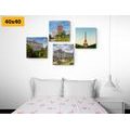 CANVAS PRINT SET MOST AMAZING MONUMENTS OF THE WORLD - SET OF PICTURES - PICTURES