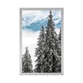 POSTER SCHNEEBEDECKTE KIEFERN - NATUR{% if product.category.pathNames[0] != product.category.name %} - GERAHMTE POSTER{% endif %}