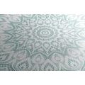 CANVAS PRINT MANDALA OF HARMONY ON A BLUE BACKGROUND - PICTURES FENG SHUI - PICTURES