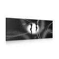 CANVAS PRINT ETHNIC LOVE IN BLACK AND WHITE - BLACK AND WHITE PICTURES - PICTURES