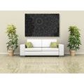 SLIKA STILSKA MANDALA V ČRNOBELI IZVEDBI - SLIKE FENG SHUI - SLIKE