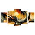 5-DÍLNÝ OBRAZ ABSTRAKTNÍ ZÁPAD SLUNCE - ΠΊΝΑΚΕΣ ΑΝΑΤΟΛΉ ΚΑΙ ΔΎΣΗ ΤΟΥ ΗΛΊΟΥ - ΠΊΝΑΚΕΣ