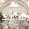 TAPETA DĚTSKÁ ZVÍŘÁTKA S DUHOU - DĚTSKÉ TAPETY - TAPETY