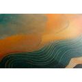 CANVAS PRINT SUNSET WITH A TOUCH OF LUXURY - PICTURES OF SUNRISE AND SUNSET - PICTURES