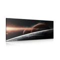 CANVAS PRINT PLANETS IN THE GALAXY - PICTURES OF SPACE AND STARS - PICTURES