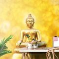 FOTÓTAPÉTA ARANY BUDDHA SZOBOR - FENG SHUI TAPÉTÁK - TAPÉTÁK