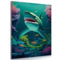 IMPRESSION SUR TOILE REQUIN SURRÉALISTE - IMPRESSIONS SUR TOILE MONDE SOUS-MARIN - IMPRESSION SUR TOILE