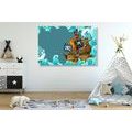 CANVAS PRINT PIRATE SHIP AT SEA - CHILDRENS PICTURES - PICTURES