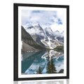 AFFICHE AVEC MONTURE BEAU PAYSAGE DE MONTAGNE - NATURE - AFFICHES