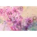 CANVAS PRINT PINK BRANCH OF FLOWERS - PICTURES FLOWERS - PICTURES