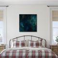 TABLEAU SUR TOILE – ABSTRACTION COSMIQUE AUX ÉCLATS SCINTILLANTS - IMAGES DE GALAXIE - TABLEAUX