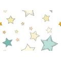 SELF ADHESIVE WALLPAPER COSMIC STARS WITH A WHITE BACKGROUND - SELF-ADHESIVE WALLPAPERS - WALLPAPERS