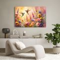TABLEAU SUR TOILE – COLIBRIS ET FLEURS - TABLEAUX - 🔥 VENTE TOTALE