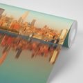 WALL MURAL REFLECTION OF CHARMING NEW YORK CITY - WALLPAPERS CITIES - WALLPAPERS