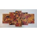 5-PIECE CANVAS PRINT ABSTRACTION INSPIRED BY G. KLIMT - ABSTRACT PICTURES{% if product.category.pathNames[0] != product.category.name %} - PICTURES{% endif %}