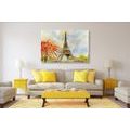 CANVAS PRINT EIFFEL TOWER IN PASTEL COLORS - PICTURES OF CITIES - PICTURES