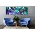 WANDBILD MODERNES MANDALA MIT ORIENTALISCHEM MUSTER - BILDER MIT FENG SHUI-MOTIVEN - BILDER