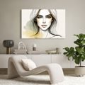 WANDBILD PORTRÄT EINER FRAU MIT AUSDRUCKSSTARKEN AUGEN - WANDBILDER FRAUEN - BILDER