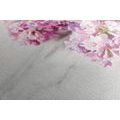 CANVAS PRINT BEAUTIFUL FLOWERS ON A MARBLE BACKGROUND - PICTURES FLOWERS - PICTURES