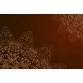 CANVAS PRINT MODERN ELEMENTS OF MANDALA IN SHADES OF BROWN - PICTURES FENG SHUI - PICTURES