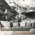 WALL MURAL BEAUTIFUL BLACK AND WHITE MOUNTAIN LANDSCAPE - BLACK AND WHITE WALLPAPERS - WALLPAPERS