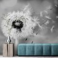 WALL MURAL MAGICAL BLACK AND WHITE DANDELION - WALLPAPERS - 🔥 TOTAL SALE 🔥