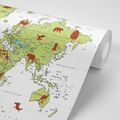 SELF ADHESIVE WALLPAPER MAP WITH ANIMALS - SELF-ADHESIVE WALLPAPERS - WALLPAPERS