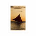 POSTER WITH MOUNT BEAUTIFUL SUNSET AT SEA - NATURE - POSTERS