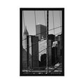 POSTER MANHATTAN IN BLACK AND WHITE - BLACK AND WHITE - POSTERS