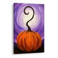 QUADRO SU TELA – ZUCCA MAGICA NELLA NOTTE - QUADRI HALLOWEEN E HORROR - STAMPE E QUADRI