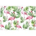 SELBSTKLEBENDE TAPETE FLAMINGOS IN DEN TROPEN - SELBSTKLEBENDE TAPETEN - TAPETEN