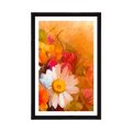 AFFICHE AVEC MONTURE BEAU BOUQUET - FLEURS - AFFICHES