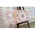 WANDBILD ABSTRAKTES ETHNISCHES MANDALA - BILDER MIT FENG SHUI-MOTIVEN - BILDER