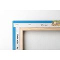 CANVAS PRINT WHITE SANDY BEACH ON THE ISLAND OF BAMBOO - PICTURES OF NATURE AND LANDSCAPE{% if product.category.pathNames[0] != product.category.name %} - PICTURES{% endif %}