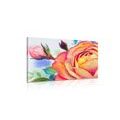 CANVAS PRINT ROSES IN SHADES OF PINK - PICTURES FLOWERS - PICTURES