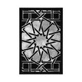 POSTER ORIENTAL MOSAIC IN BLACK AND WHITE - BLACK AND WHITE - POSTERS