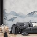 ZELFKLEVEND FOTOBEHANG ZACHTE WALVISSEN ONDER WATER - FOTOBEHANG ZEELEVEN - FOTOBEHANG
