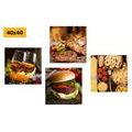 CANVAS PRINT SET CULINARY ART - SET OF PICTURES - PICTURES