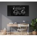 QUADRO RADIO DA DISCOTECA DEGLI ANNI '90 IN BIANCO E NERO - QUADRI BIANCO E NERO - QUADRI