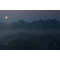 WALL MURAL FULL MOON OVER THE MOUNTAINS - WALLPAPERS NATURE - WALLPAPERS