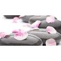 CANVAS PRINT WELLNESS STONES WITH PEBBLES - PICTURES FENG SHUI - PICTURES