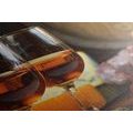 CANVAS PRINT TWO GLASSES OF ROSÉ WINE - PICTURES OF FOOD AND DRINKS - PICTURES