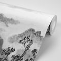 WALLPAPER BLACK AND WHITE CHINESE LANDSCAPE PAINTING - BLACK AND WHITE WALLPAPERS - WALLPAPERS