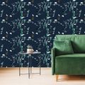 SELF ADHESIVE WALLPAPER BEAUTIFUL BUTTERFLIES IN BLUE DESIGN - SELF-ADHESIVE WALLPAPERS - WALLPAPERS