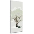 CANVAS PRINT GREEN TREE CROWN - PICTURES OF TREES AND LEAVES - PICTURES