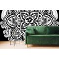 WALLPAPER MANDALA OF HEALTH IN BLACK AND WHITE - WALLPAPERS FENG SHUI - WALLPAPERS