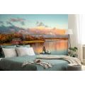 WALL MURAL SUNSET OVER THE LAKE - WALLPAPERS NATURE - WALLPAPERS